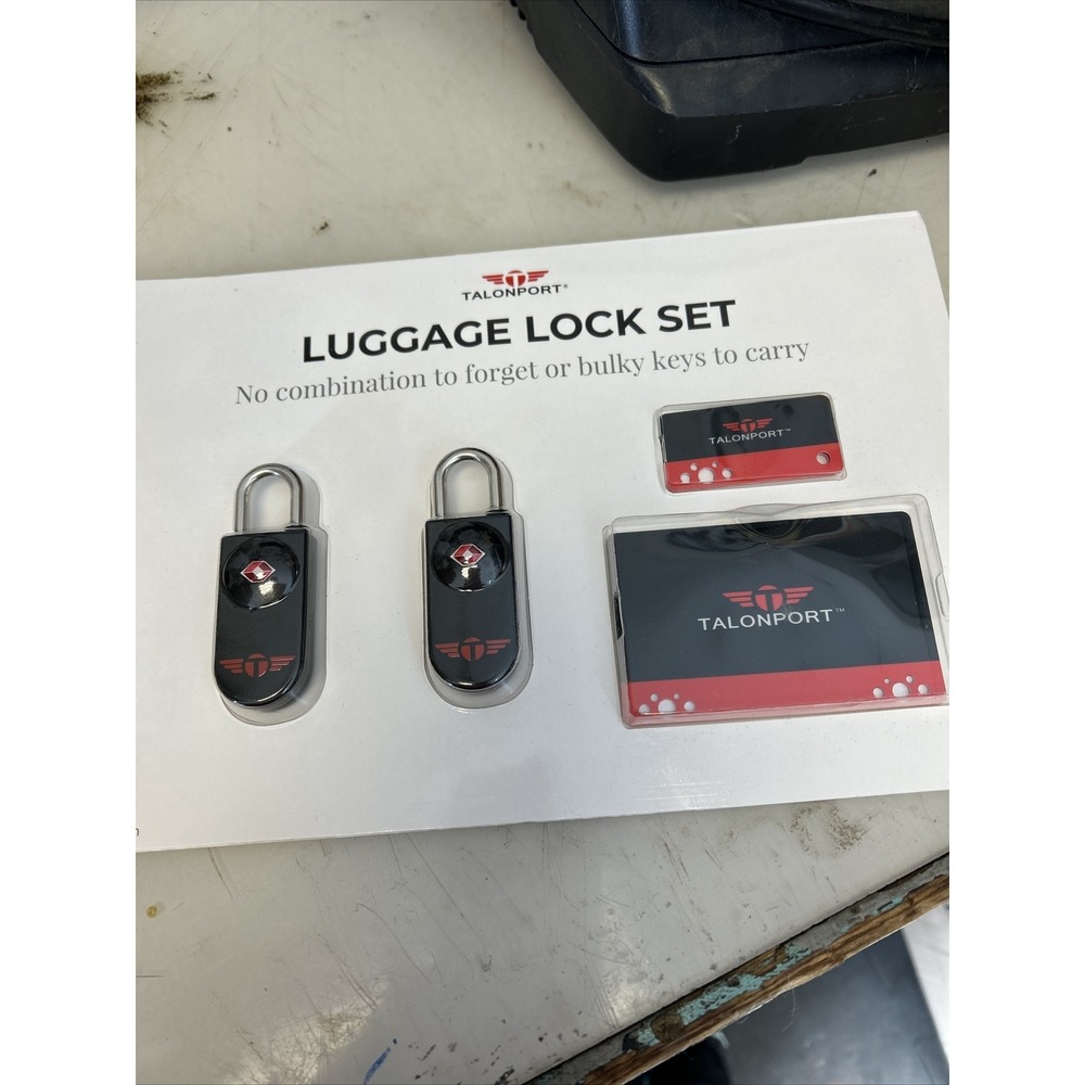 Keyless TSA Approved Luggage Locks with Card Keys & No Combo to Forget (2 Pack)